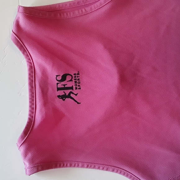 Pink Raspberry Exercise Muscle Tank Top Small - Picture 3 of 3